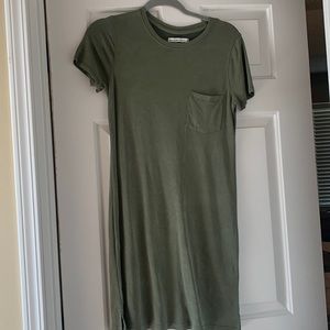 Olive green causal dress